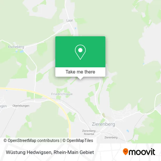 Карта Wüstung Hedwigsen