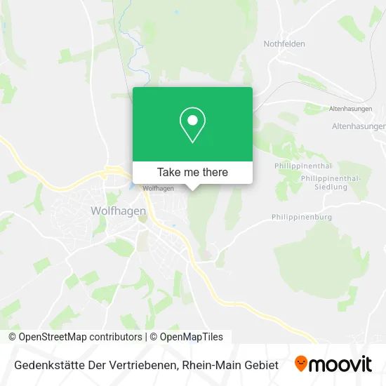 Карта Gedenkstätte Der Vertriebenen