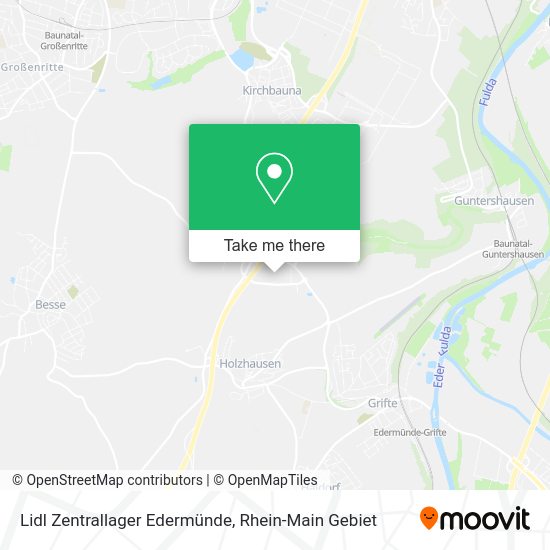 Карта Lidl Zentrallager Edermünde