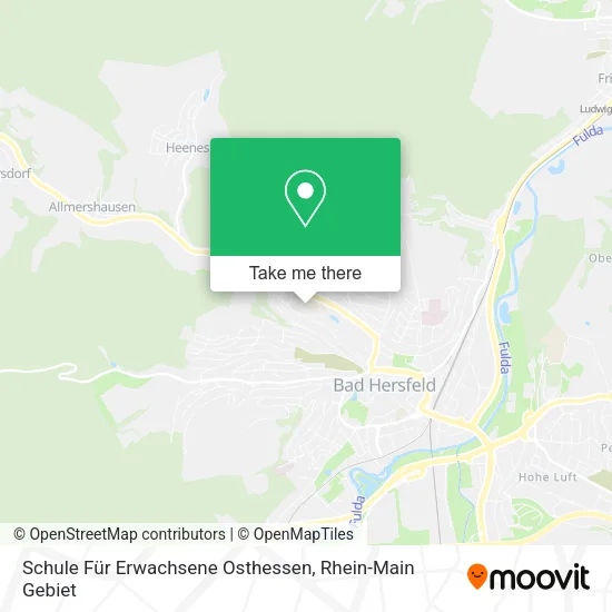 Карта Schule Für Erwachsene Osthessen
