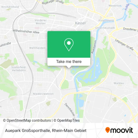 Карта Auepark Großsporthalle