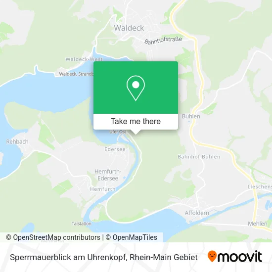 Карта Sperrmauerblick am Uhrenkopf