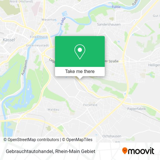 Карта Gebrauchtautohandel