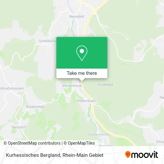 Карта Kurhessisches Bergland