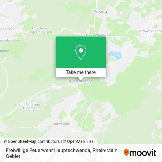 Карта Freiwillige Feuerwehr Hauptschwenda