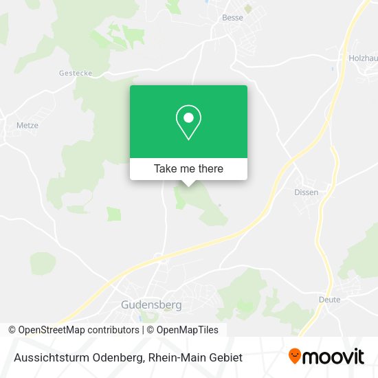 Карта Aussichtsturm Odenberg