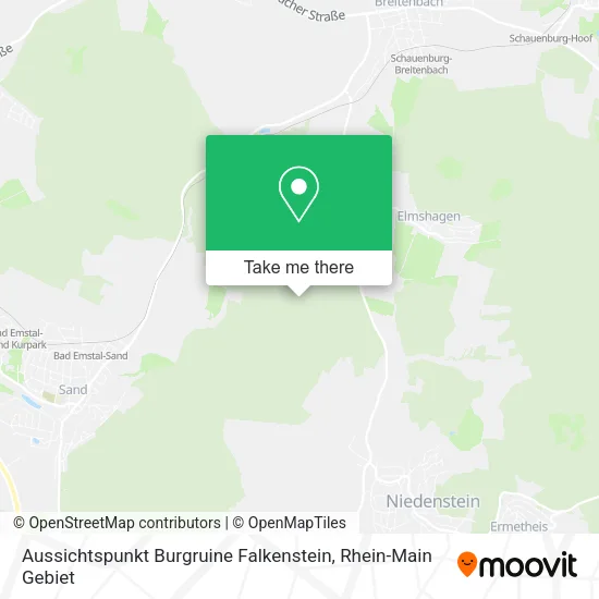 Карта Aussichtspunkt Burgruine Falkenstein