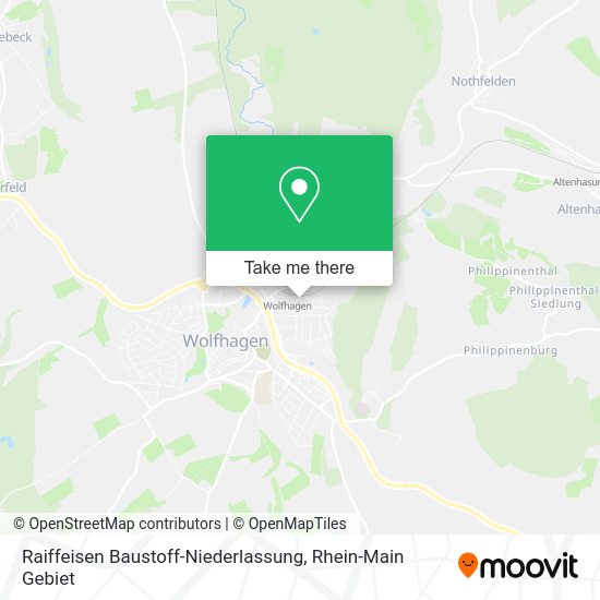 Карта Raiffeisen Baustoff-Niederlassung