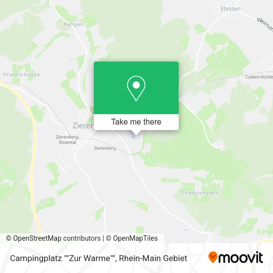 Карта Campingplatz ""Zur Warme""