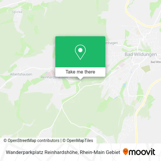 Wanderparkplatz Reinhardshöhe map