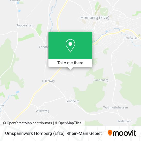 Карта Umspannwerk Homberg (Efze)