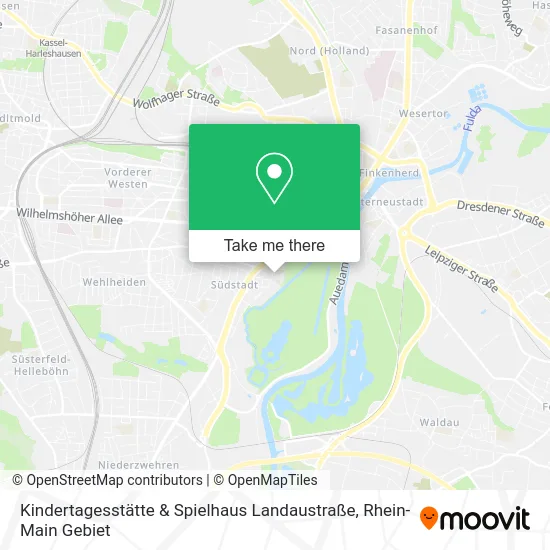 Карта Kindertagesstätte & Spielhaus Landaustraße