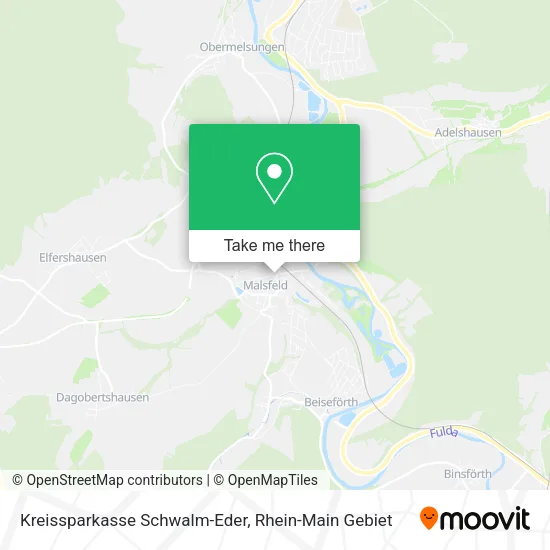 Карта Kreissparkasse Schwalm-Eder