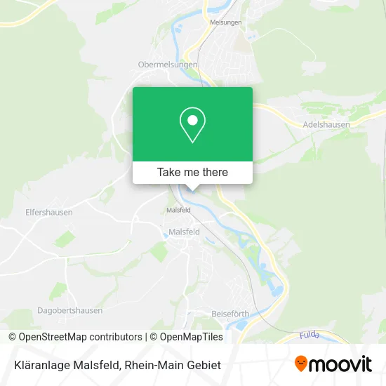 Карта Kläranlage Malsfeld