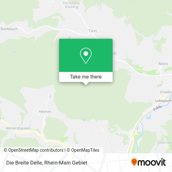 Карта Die Breite Delle