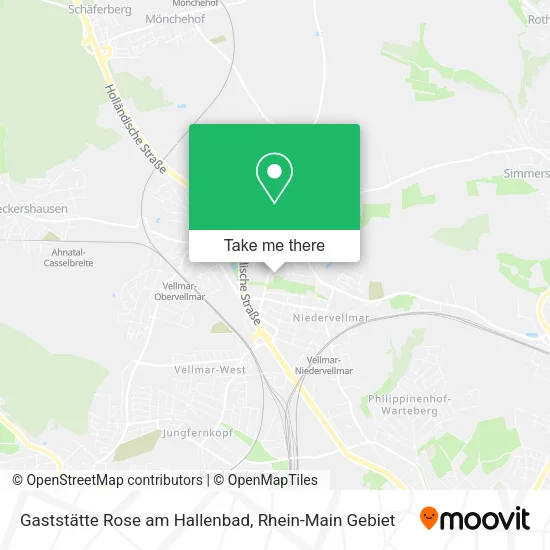 Карта Gaststätte Rose am Hallenbad