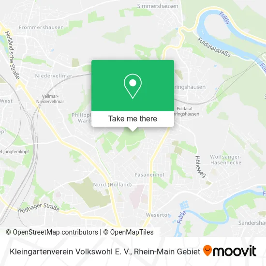 Карта Kleingartenverein Volkswohl E. V.