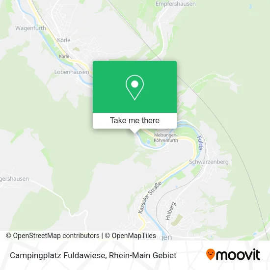 Карта Campingplatz Fuldawiese