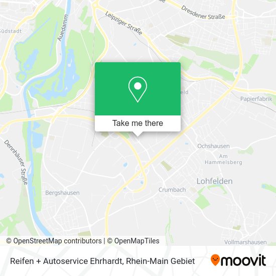 Карта Reifen + Autoservice Ehrhardt