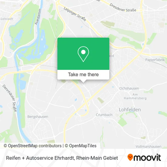 Карта Reifen + Autoservice Ehrhardt