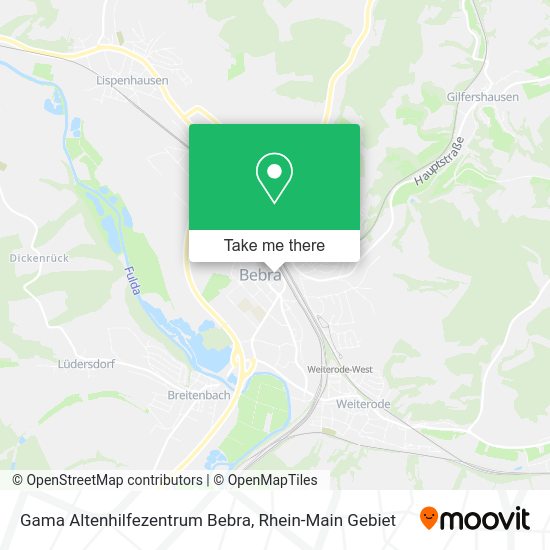 Карта Gama Altenhilfezentrum Bebra