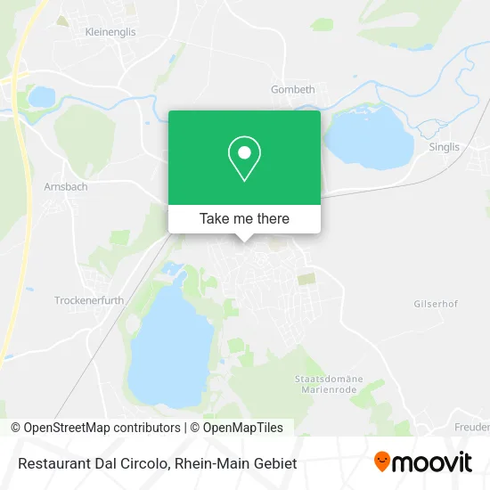 Карта Restaurant Dal Circolo