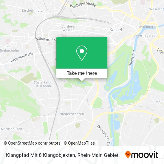 Карта Klangpfad Mit 8 Klangobjekten
