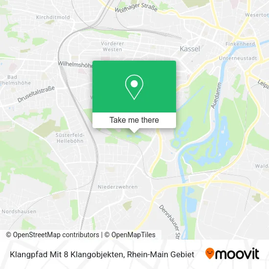 Карта Klangpfad Mit 8 Klangobjekten