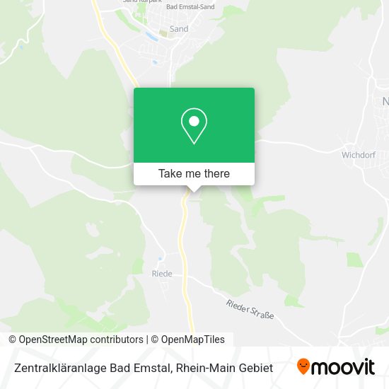 Карта Zentralkläranlage Bad Emstal