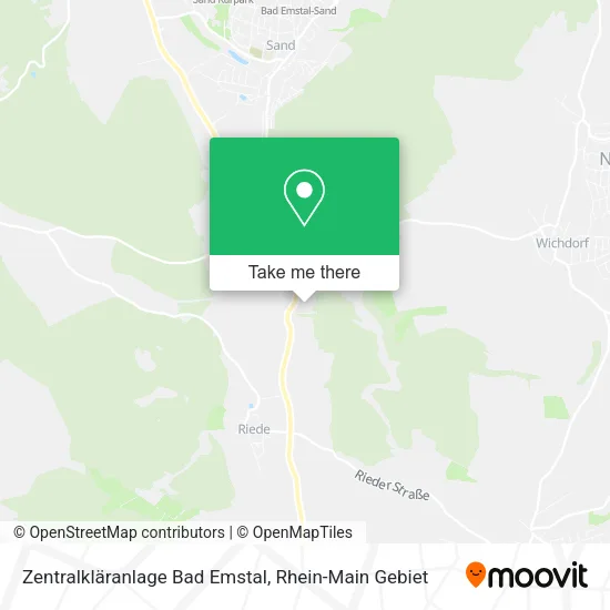 Карта Zentralkläranlage Bad Emstal