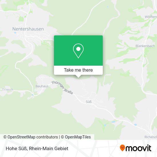 Карта Hohe Süß