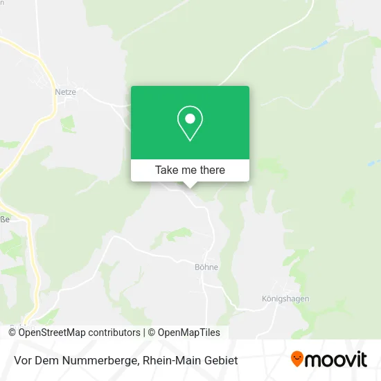 Карта Vor Dem Nummerberge