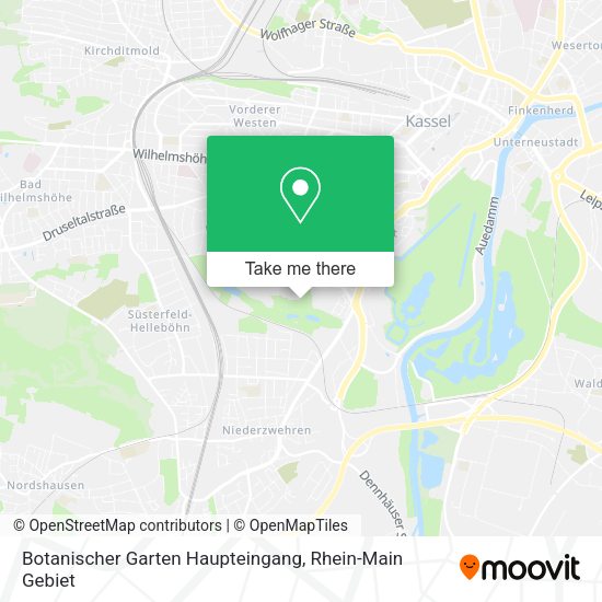 Карта Botanischer Garten Haupteingang