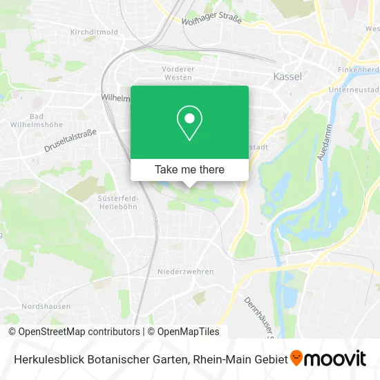 Карта Herkulesblick Botanischer Garten