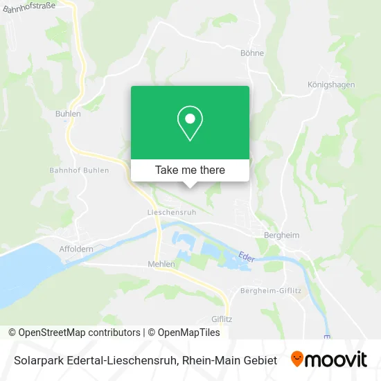 Карта Solarpark Edertal-Lieschensruh