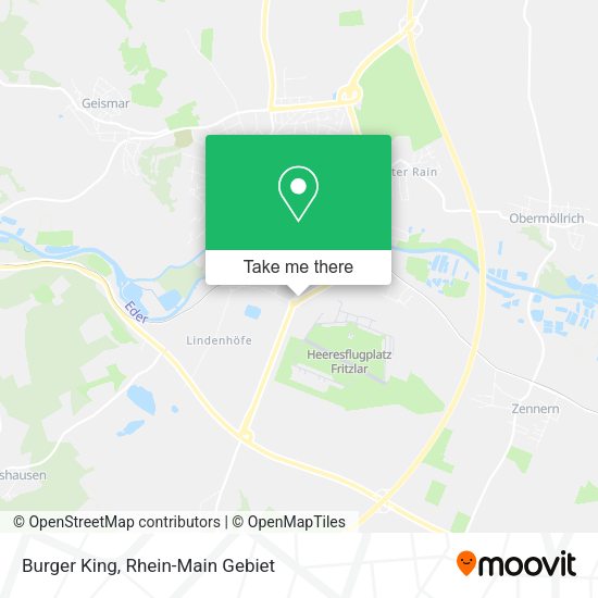 Карта Burger King