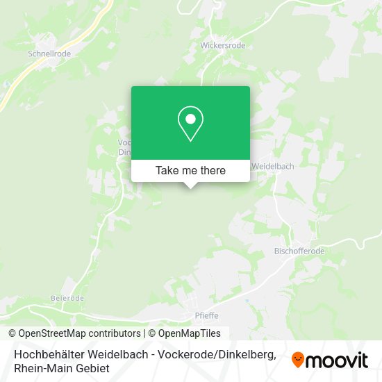 Карта Hochbehälter Weidelbach - Vockerode / Dinkelberg