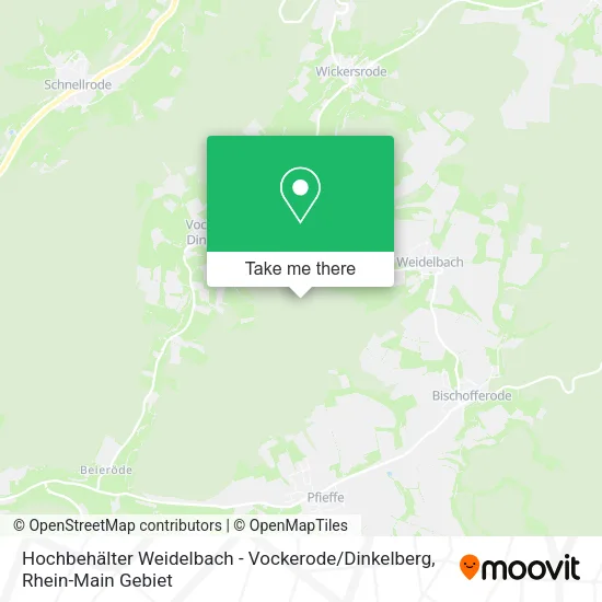 Карта Hochbehälter Weidelbach - Vockerode / Dinkelberg