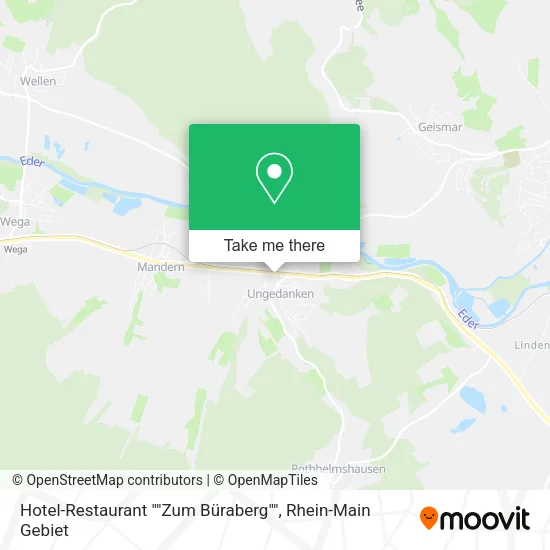 Карта Hotel-Restaurant ""Zum Büraberg""