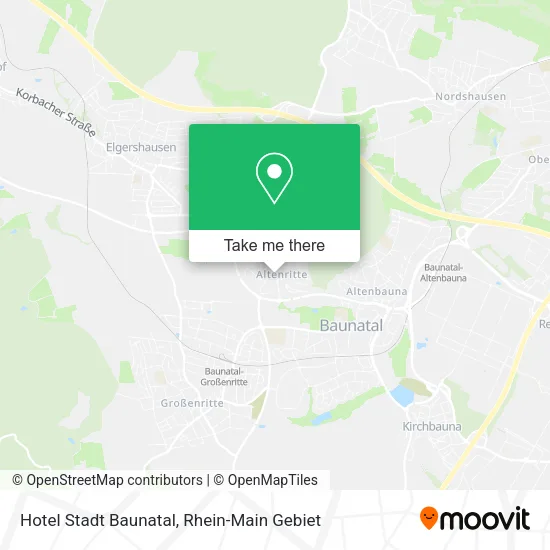 Карта Hotel Stadt Baunatal