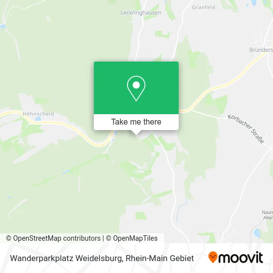 Карта Wanderparkplatz Weidelsburg