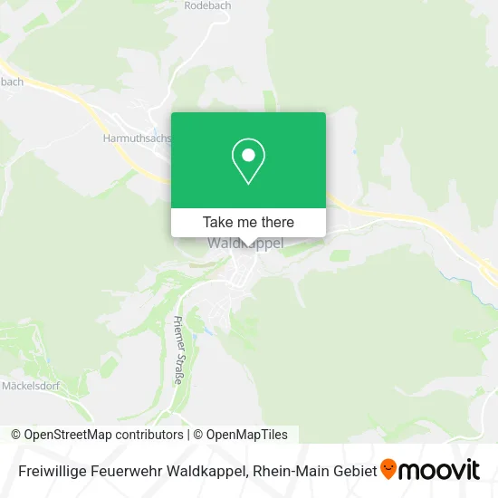 Карта Freiwillige Feuerwehr Waldkappel