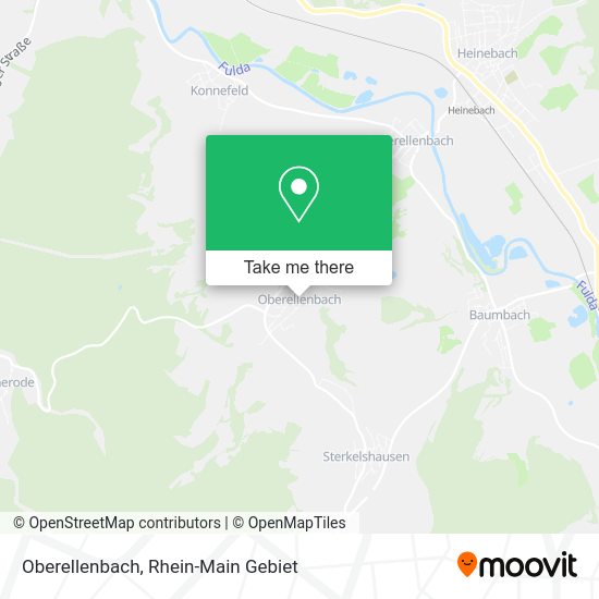 Карта Oberellenbach