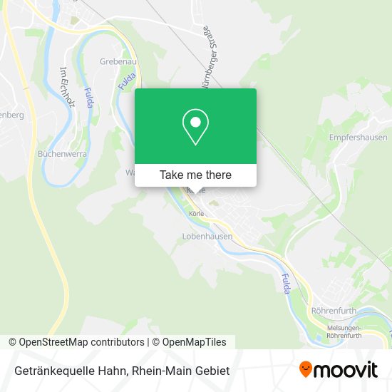 Карта Getränkequelle Hahn