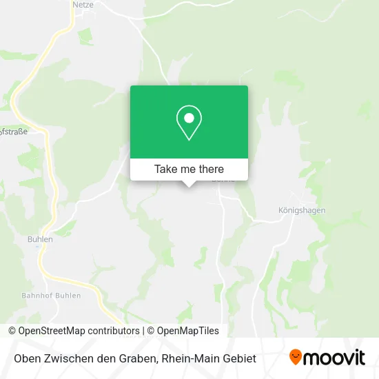 Карта Oben Zwischen den Graben