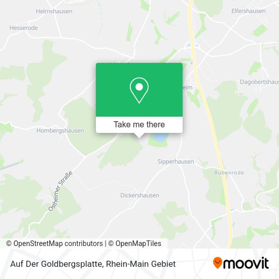 Карта Auf Der Goldbergsplatte