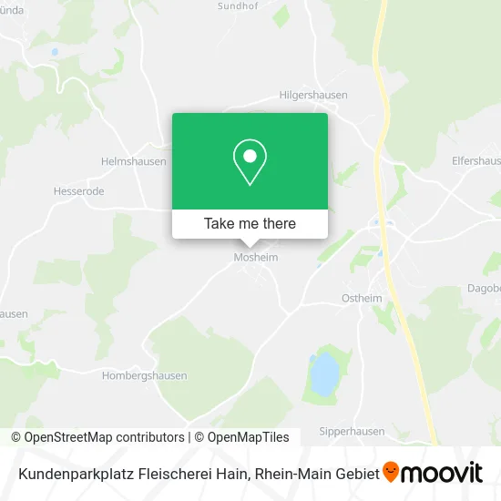 Карта Kundenparkplatz Fleischerei Hain