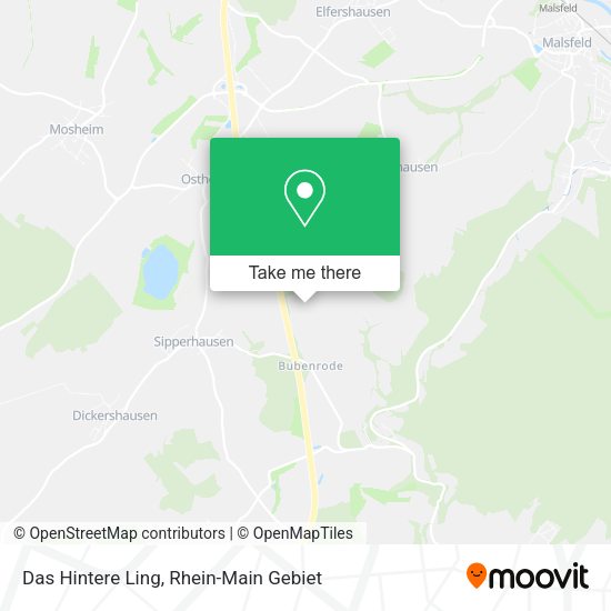Карта Das Hintere Ling