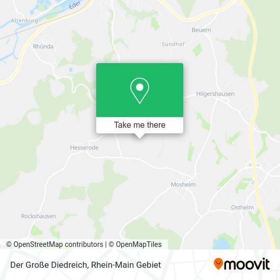 Карта Der Große Diedreich