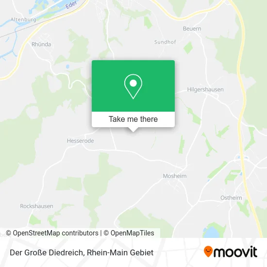 Карта Der Große Diedreich